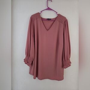 Adrianna Papell Elegant Pink Blouse